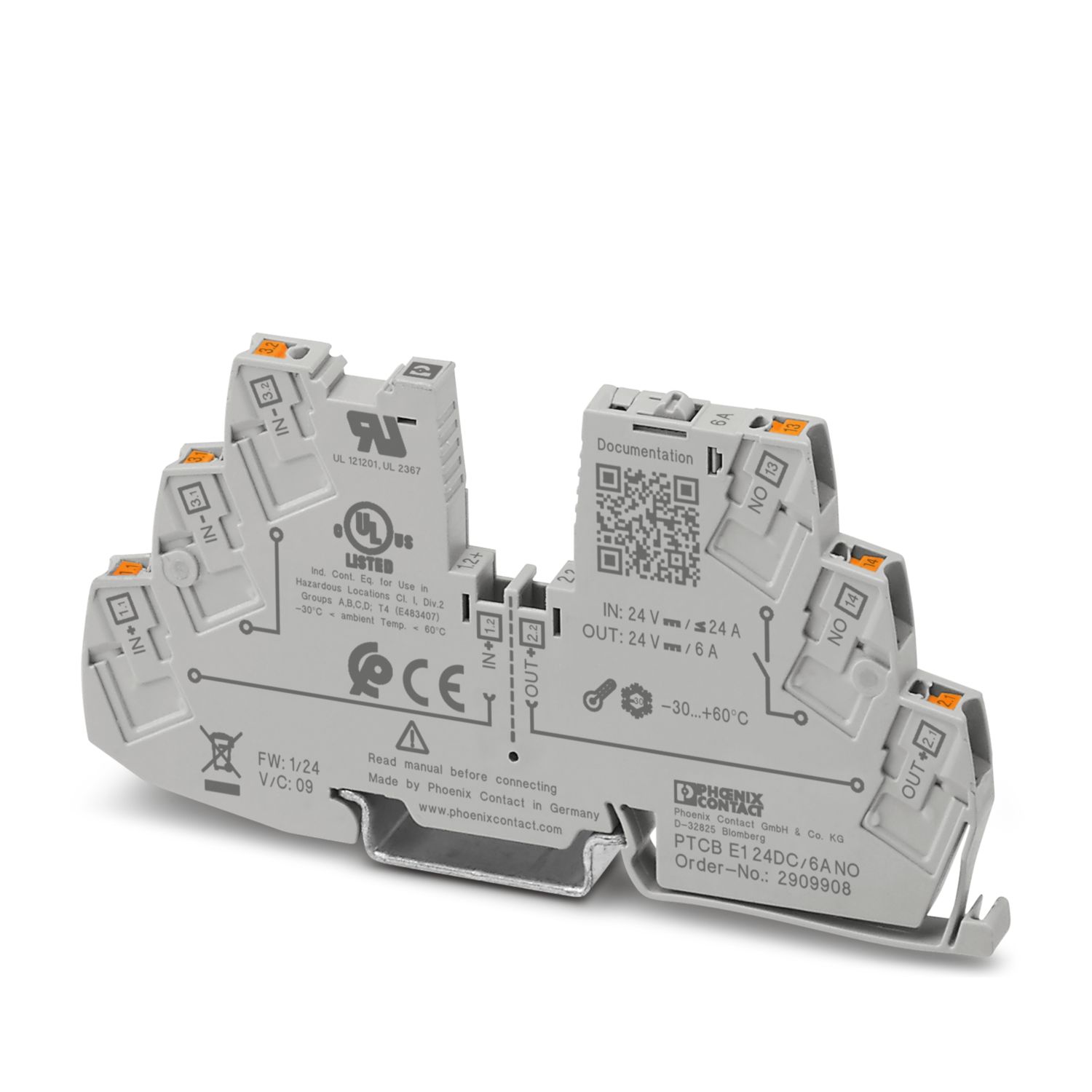 PTCB E1 24DC/6A NO
